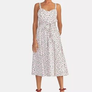 RACHEL Rachel Roy White Floral fit and flare midi dress